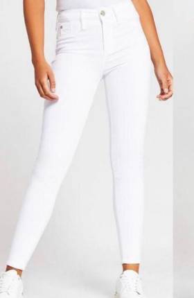Beyaz skınny jean pantolon